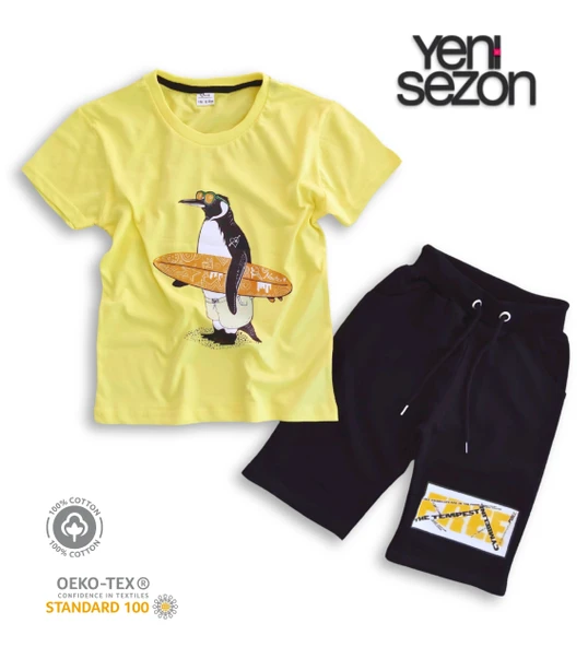 Triliya Pamuklu Unisex Çocuk Kapri Takımı (Cepli & Kordonlu, 3-12 Yaş) TRL-29 - 4