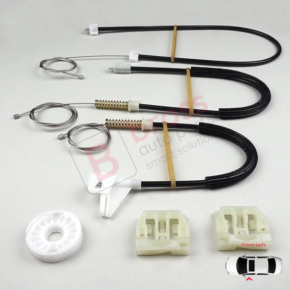 Skoda Octavia MK1 1U 2001-2010 Makyajlı Kasa İçin Elektrikli Ön Sol Kapı Cam Kriko Tamir Seti - Resim 3