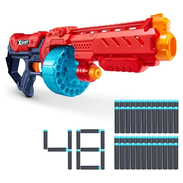X-Shot Excel Turbo Fire 48 Mermili Sünger Dart Atan Silah 56 Cm