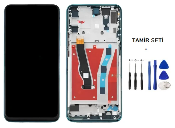Tkgz Huawei P Smart Z Lcd Ekran Dokunmatik SERVİCE PACK - FULL ÇITALI YEŞİL + TAMİR SETİ - Resim 2