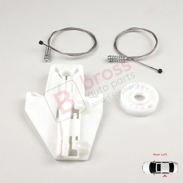 Seat Toledo MK2 1M2 1998-2004 Leon MK1 1M1 1999-2006 1M0839461A İçin Sol Arka Cam Kriko Tamir Seti ürün görseli 1