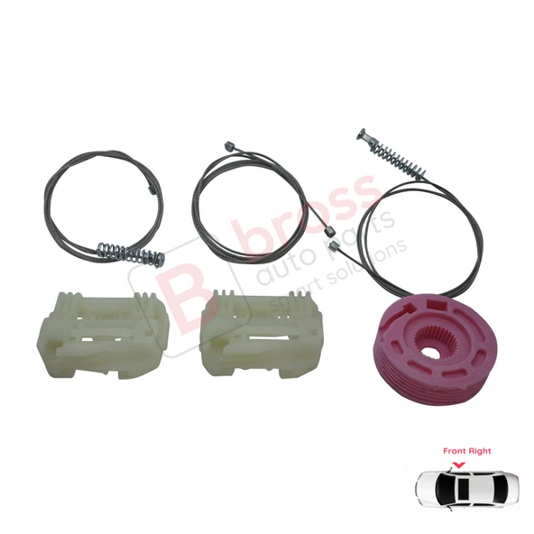 Hyundai I30 MK1 FD 2007-2012 5-Kapı 824812L001 İçin Elektrikli Ön Sağ Cam Kriko Tamir Seti - 2