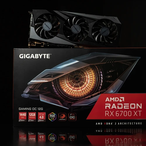 GIGABYTE GV-R67XTGAMING OC-12GD RX6700XT GAMING OC 12GB GDDR6, 192BIT, 3xFAN, 2xDP, 2xHDMI, RGB, Ekran Karti