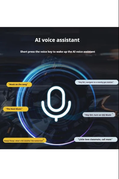 2 Kişi Eşleşmeli Intercom 1000 Metre Kask Kulaklığı Su Geçirmez Bluetooth 5.3 Motosiklet Kulaklık K23S - 2