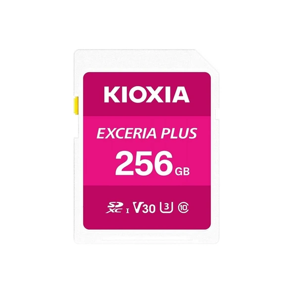 Kioxia LNPL1M256GG4 256GB Normal SD Exceria Plus C10 U3 V30 Uhs1 R98 Hafıza Kartı