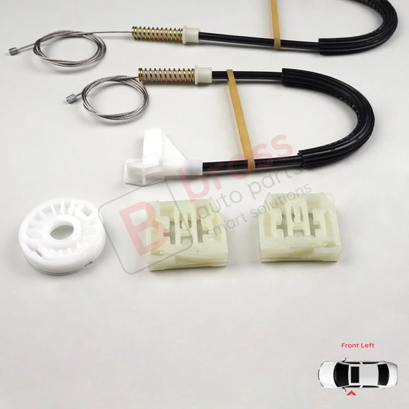 Skoda Octavia MK1 1U 2001-2010 Makyajlı Kasa İçin Elektrikli Ön Sol Kapı Cam Kriko Tamir Seti - Resim 5