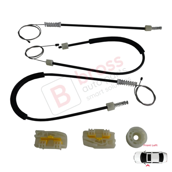 Seat Leon MK2 1P 1P1 2005-2012 5-Kapı HB 1P0837461A İçin Elektrikli Ön Sol Kapı Cam Kriko Tamir Seti