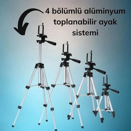 BUFFER® Profesyonel Fotoğraf Makinası Tripodu - 8