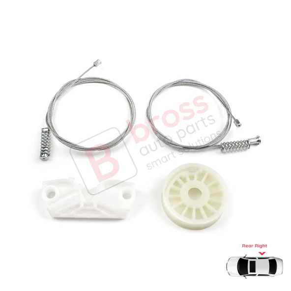 Mercedes CLK Class W209 C209 A209 2002-2009 Coupe Convertible İçin Arka Sağ Cam Kriko Tamir Seti - Resim 2