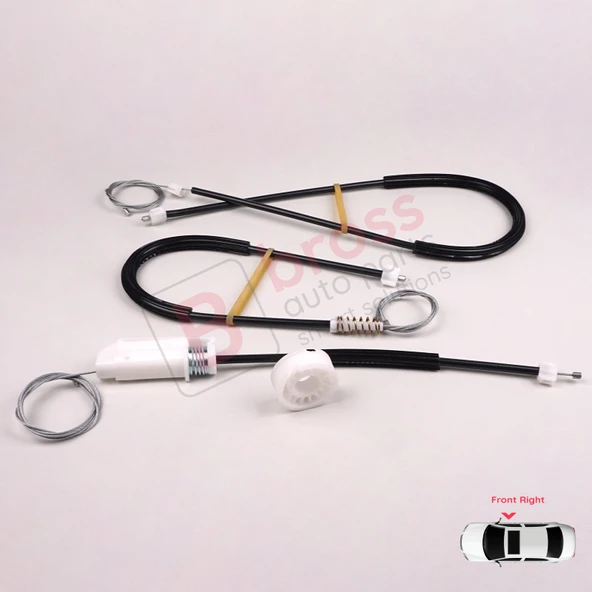 VW New Beetle Cabriolet Convertible 2003-2010 1Y0837462 İçin Elektrikli Ön Sağ Cam Kriko Tamir Seti - Resim 5