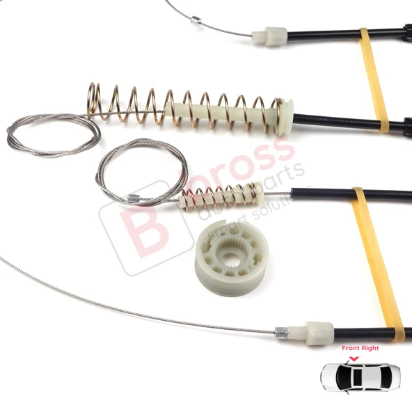 VW Scirocco MK3 137 138 2008–2017 3-Kapı Hatchback Van 1K8837462 İçin Elektrikli Ön Sağ Cam Kriko Tamir Seti - Resim 5