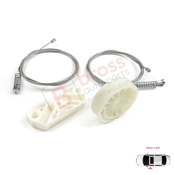 Mercedes CLK Class MK2 W209 C209 A209 2002-2009 2-Kapı A2096700103 İçin Arka Sol Cam Kriko Seti - Resim 5