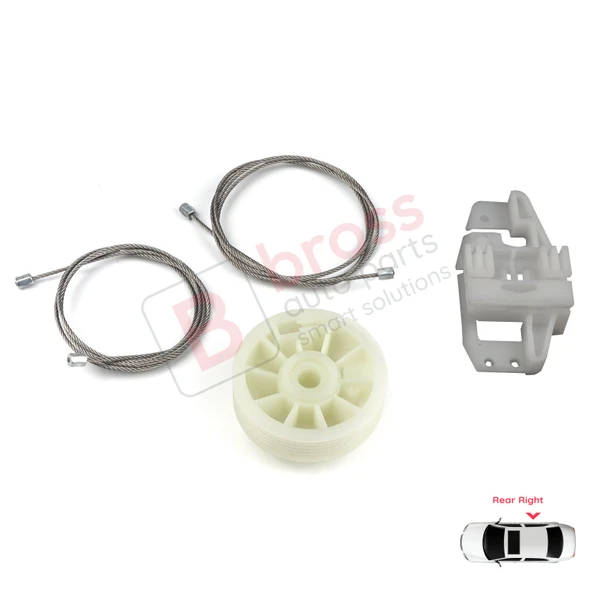 Renault Scenic MK2 JM0/1 2003-2009 8200118857 İçin Elektrikli Arka Sağ Kapı Cam Kriko Tamir Seti - Resim 1