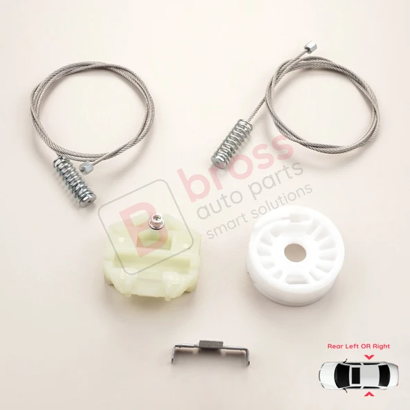 Saab 9-3 MK1 YS3D 1998-2003 900 NG 1994-1998 5-Kapı HB İçin Arka Sağ veya Sol Cam Kriko Tamir Seti - Resim 2