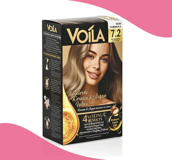 Voila Saç Boyası 7.2 Kil Kumralı