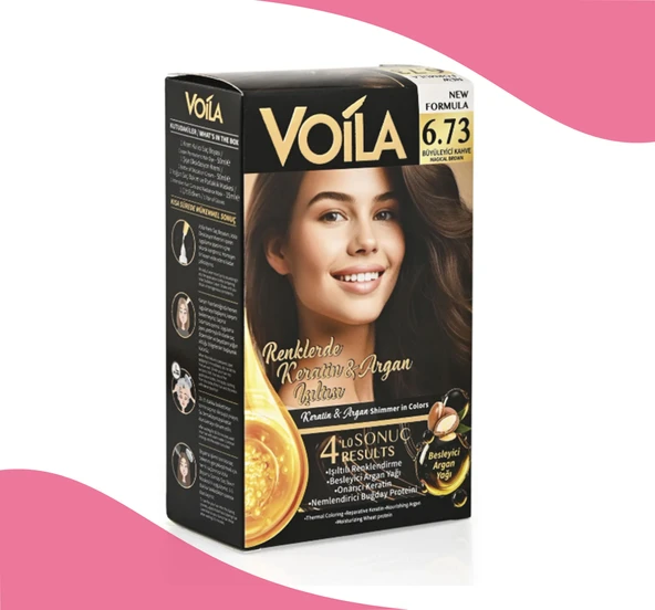 Voila Saç Boyası 6.73 Büyüleyici Kahve