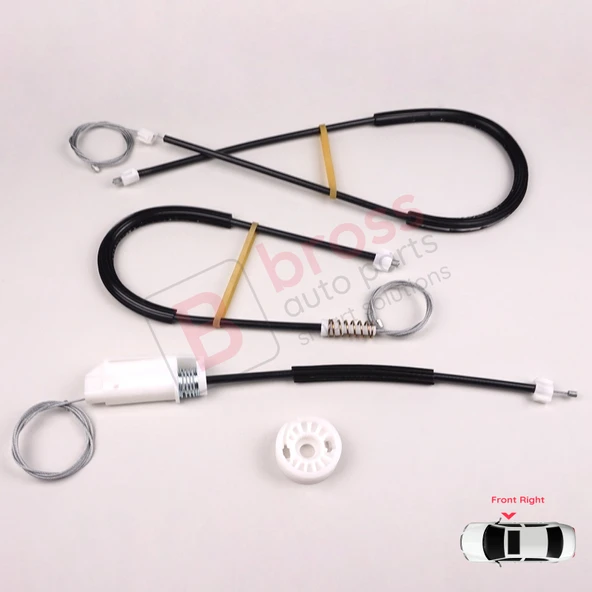 VW New Beetle Cabriolet Convertible 2003-2010 1Y0837462 İçin Elektrikli Ön Sağ Cam Kriko Tamir Seti ürün görseli