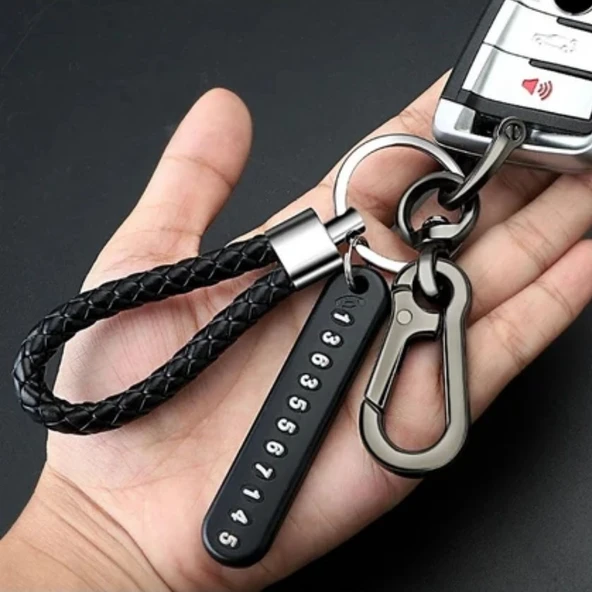 BUFFER® Anahtarlığa TakılabilenTelefon Numarası Etiketli Numaratörlü Anahtarlık - 3