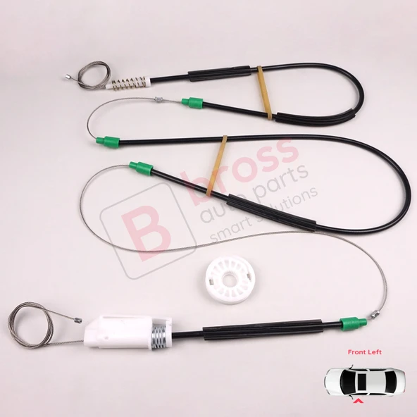 Audi A4 S4 B6 B7 8H7 8HE 2002-2009 2-Kapı Cabrio 8H0837461 İçin Elektrikli Sol Kapı Cam Kriko Seti ürün görseli 1