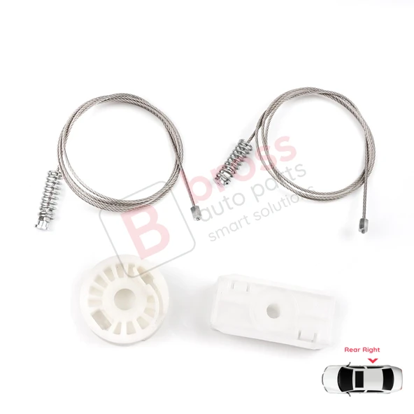 Audi A4 S4 B6 B7 8H7 8HE 2002-2009 2-Kapı Cabrio 8H0839398 İçin Elektrikli Arka Sağ Cam Kriko Seti