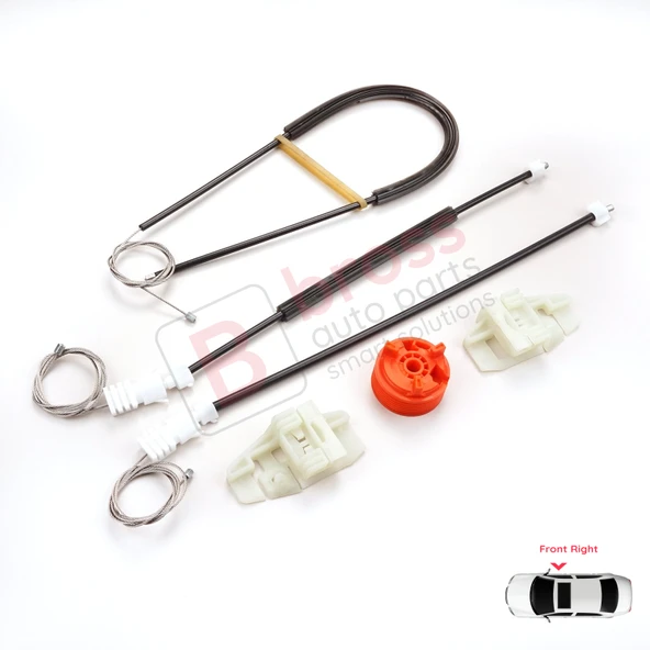 Citroen Xsara N2 N0 1997-2010 Estate SW Coupe 9222H1 İçin Elektrikli Ön Sağ Cam Kriko Tamir Seti ürün görseli 1