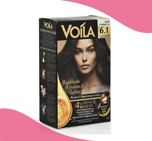 Voila Saç Boyası 6.1 Küllü Yoğun Kumral