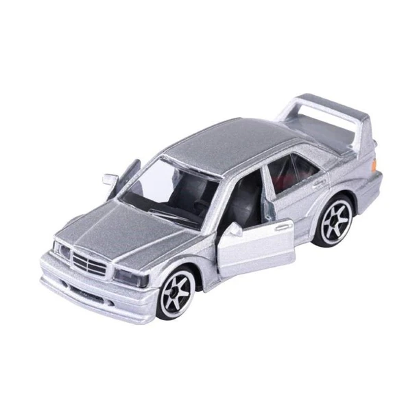 Majorette Vintage Metal Diecast Gri Mercedes Benz 190 E 2.5-16 Evo II - 3