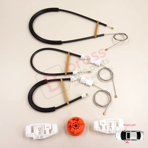 Citroen Xsara N2 N0 1997-2010 Estate SW Coupe 9221H4 İçin Elektrikli Ön Sol Cam Kriko Tamir Seti - Resim 2