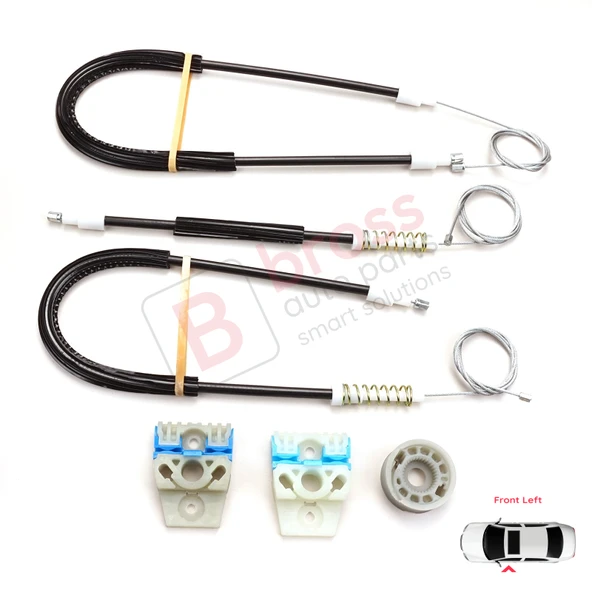 VW Passat B6 3C 3C2 3C5 2005-2011 4/5 Kapı 3C1837461 İçin Elektrikli Ön Sol Cam Kriko Tamir Seti ürün görseli 1