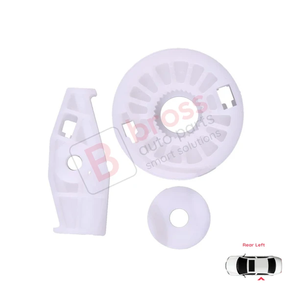 VW Beetle Cabriolet 2003-2010 İçin Arka Sol Sürgülü Cam Seti ürün görseli 1