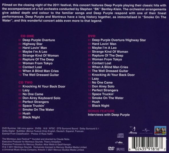 DEEP PURPLE - LIVE AT MONTREUX 2011 (2 CD+DVD) - 2