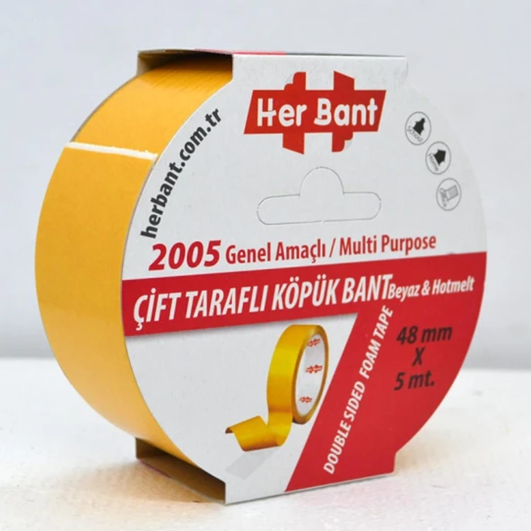 Herbant PE Hotmelt Köpük Bant 48mmx5mt