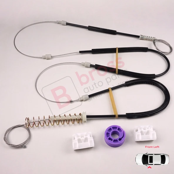 Audi A3 MK2 8P 8PA 8P1 2003-2013 4/5 Kapı 8P4837461 İçin Elektrikli Ön Sol Cam Kriko Tamir Seti