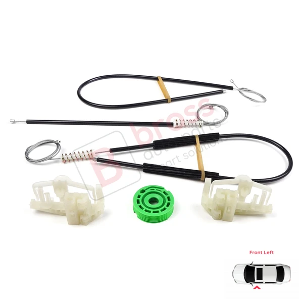 BMW 3 Serisi E46 Compact 2001-2005 2/3 Kapı 51338251351 İçin Elektrikli Sol Cam Kriko Tamir Seti - Resim 5