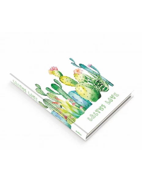 Deffter Cactus Love-2 14x20cm Çizgili Sert Kapak 96 Yaprak Ciltli Defter - 2