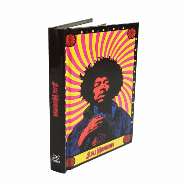 Floria 9x13,5 cm Jimi Hendrix Sert Kapak Çizgili Defter