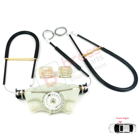 VW New Beetle C1 1C1 1997-2011 3-Kapı HB 1C0837656 İçin Elektrikli Ön Sağ Kapı Cam Kriko Tamir Seti ürün görseli 1