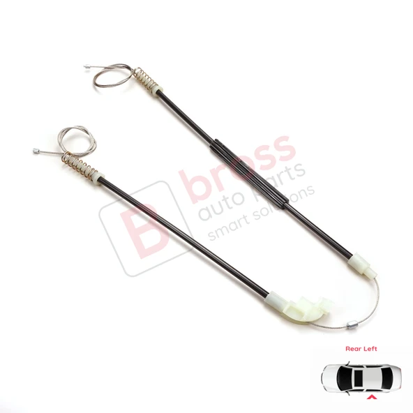 Volvo S40 V40 MK1 644 645 1995-2004 4/5-Kapı 30623452 İçin Elektrikli Arka Sol Cam Kriko Tamir Seti - Resim 2