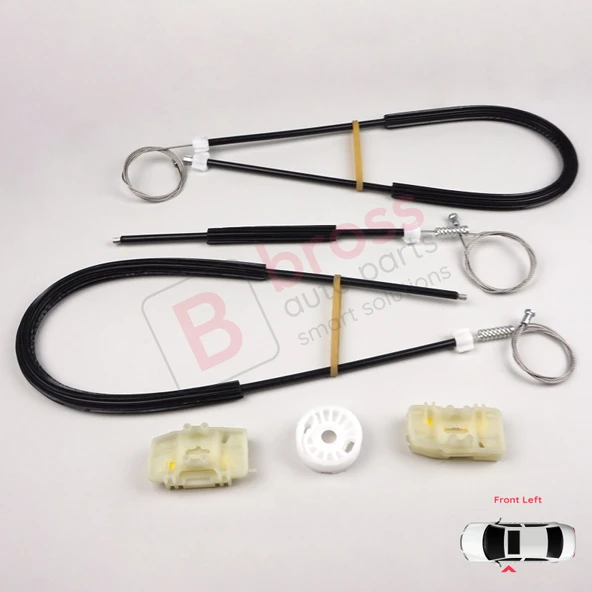 Seat Ibiza MK4 6J8 6P8 6J5 6P1 2008-2017 5-Kapı 6J4837401 İçin Elektrikli Ön Sol Cam Kriko Tamir Seti - 2