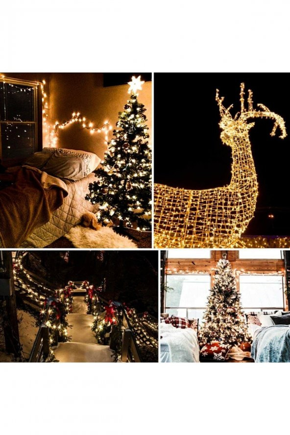 Perlotus 10 Metre Kumandalı Prizli Fişli Led Yılbaşı Ağacı Işığı Günışığı - 7