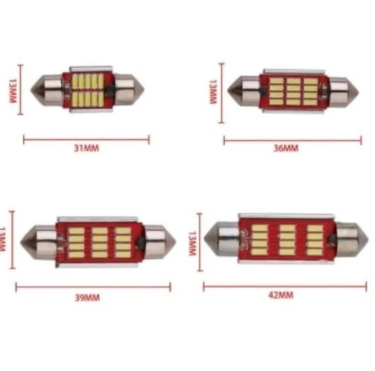 Sofit Led Canbus C5w Tavan Plaka Ampül 39 mm 2 Adet - Resim 2