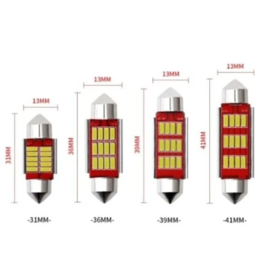 Sofit Led Canbus C5w Tavan Plaka Ampül 39 mm 2 Adet - Resim 3