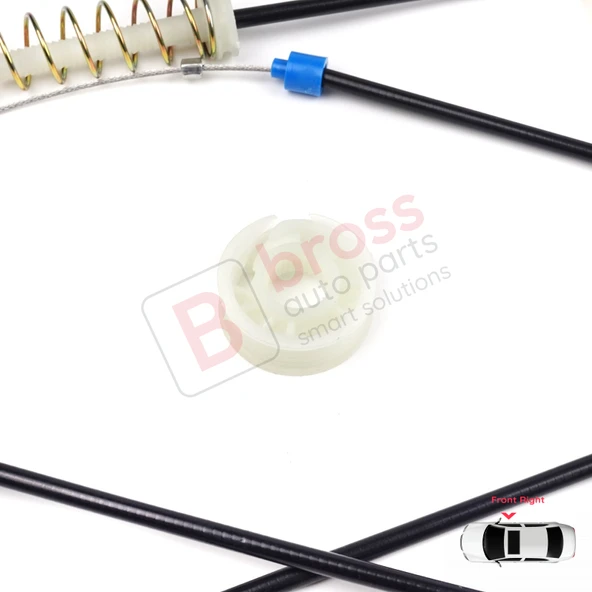 Mini Cooper MK1 R50 R52 R53 2001-2008 HB Convertible 51337039452 İçin Sağ Kapı Cam Kriko Seti - Resim 4