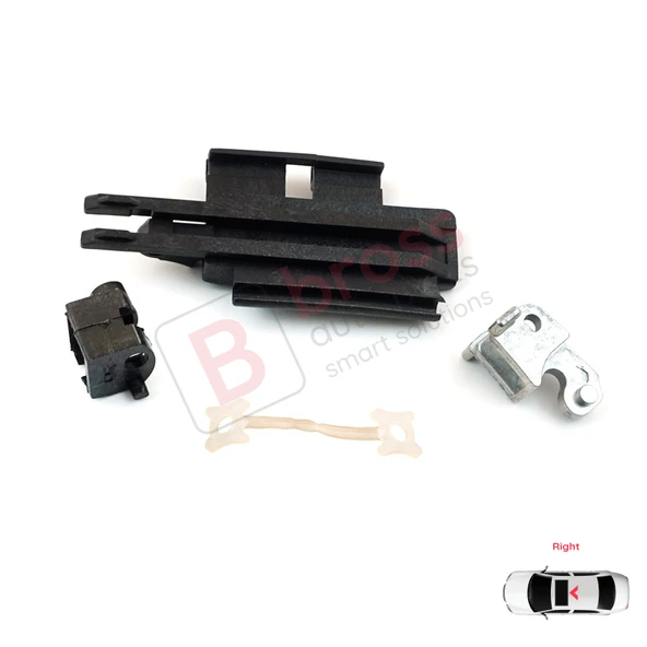 BMW 5 E39 X5 E53 İçin 4 Parça Sağ Taraf Sunroof Sürgülü Tavan Kılavuz Rayı Kaldırma Kolu Tamir Seti - Resim 2