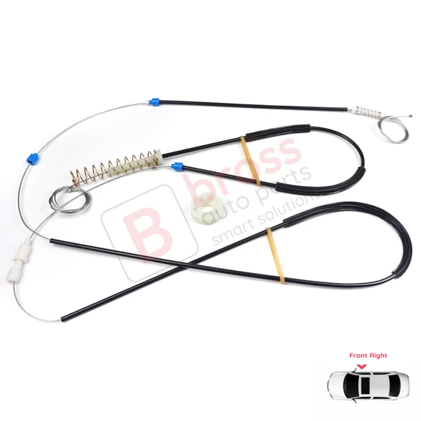 Mini Cooper MK1 R50 R52 R53 2001-2008 HB Convertible 51337039452 İçin Sağ Kapı Cam Kriko Seti - Resim 2