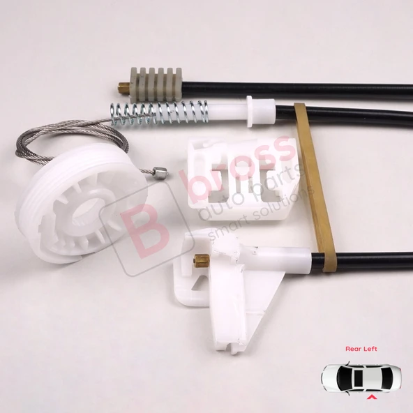 Skoda Octavia MK1 1U 2001-2010 Makyajlı Kasa İçin Elektrikli Arka Sol Kapı Cam Kriko Tamir Seti - Resim 5