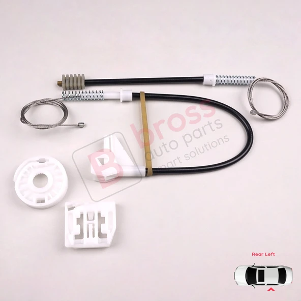 Skoda Octavia MK1 1U 2001-2010 Makyajlı Kasa İçin Elektrikli Arka Sol Kapı Cam Kriko Tamir Seti - Resim 2