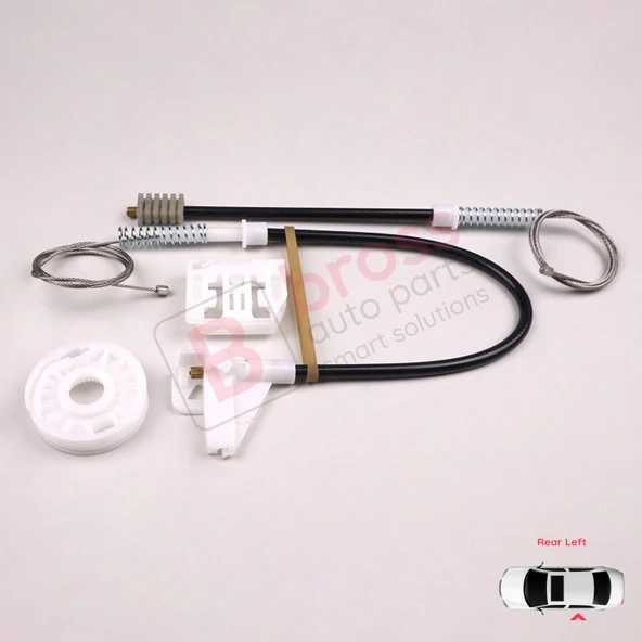 Skoda Octavia MK1 1U 2001-2010 Makyajlı Kasa İçin Elektrikli Arka Sol Kapı Cam Kriko Tamir Seti - Resim 4