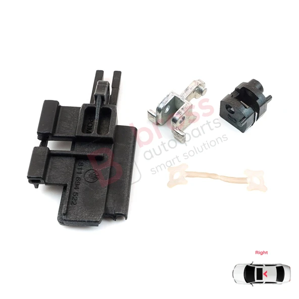 BMW 5 E39 X5 E53 İçin 4 Parça Sağ Taraf Sunroof Sürgülü Tavan Kılavuz Rayı Kaldırma Kolu Tamir Seti - Resim 3