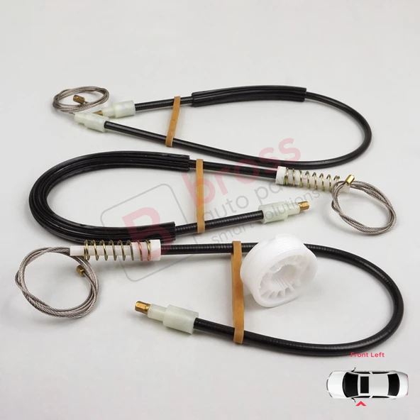 BMW 5 Serisi E60 E61 E60 M5 İçin Ön Sol Cam Kriko Set 51337184383 - Resim 5